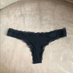 Victoria's Secret Black Lace Panty